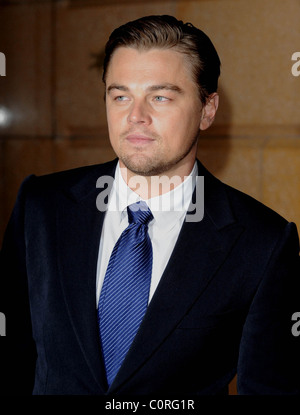 Leonardo DiCaprio at the UK film premiere of 'Body Of Lies' held at Vue Leicester Square London, England - 06.11.08 Stock Photo