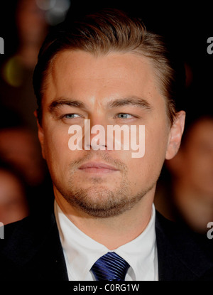 Leonardo DiCaprio at the UK film premiere of 'Body Of Lies' held at Vue Leicester Square London, England - 06.11.08 Stock Photo