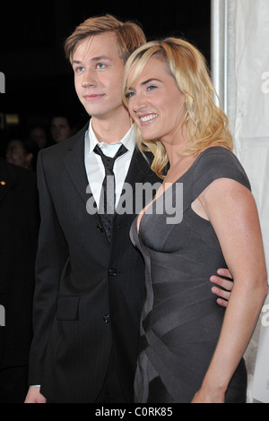 David Kross, Kate Winslet The New York premiere of 'The Reader' held at the Ziegfield Theater New York City, USA - 03.12.08 Stock Photo