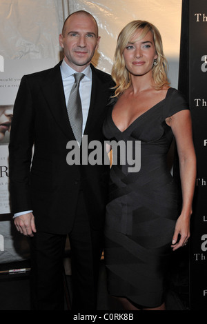 Ralph Fiennes, Kate Winslet The New York premiere of 'The Reader' held at the Ziegfield Theater New York City, USA - 03.12.08 Stock Photo