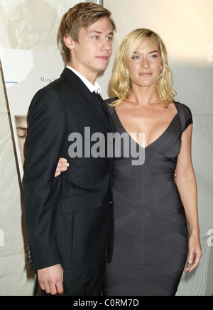 David Kross and Kate Winslet The New York premiere of 'The Reader' held at the Ziegfield Theater New York City, USA - 03.12.08 Stock Photo