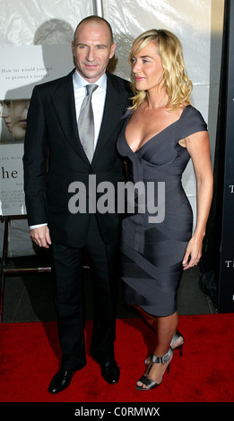 Ralph Fiennes and Kate Winslet  The New York premiere of 'The Reader' held at the Ziegfield Theater New York City, USA - Stock Photo