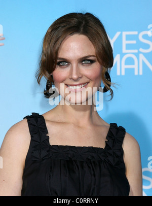 Emily Deschanel  Los Angeles Premiere of 'Yes Man' held at the Mann Village Theatre - Arrivals Los Angeles, California - Stock Photo
