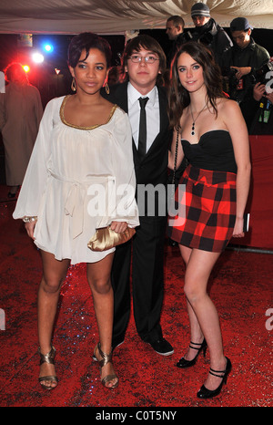 Larissa Wilson, Mike Bailey and Kaya Scodelario British Comedy Awards held at the London Television Centre - Arrivals London, Stock Photo