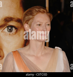 Tilda Swinton arrives for the Los Angeles Premiere of  'The Curious Case of Benjamin Button' held at the Mann's Village Stock Photo