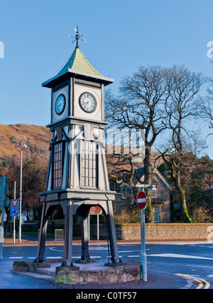 Murray Square Clock, Tillicoultry, Clackmannanshire, Scotland Stock Photo