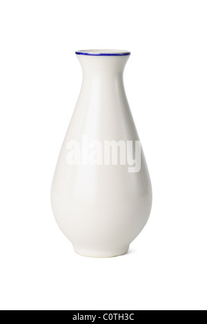 Chinese porcelain vase on white background Stock Photo