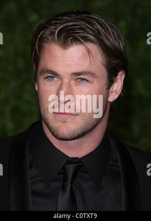 CHRIS HEMSWORTH 2011 VANITY FAIR OSCAR PARTY LOS ANGELES CALIFORNIA USA 27 February 2011 Stock Photo