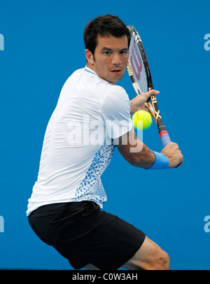 Bjoern Phau (GER)  at the Australian Open 2011 Tennis Tournament . Stock Photo