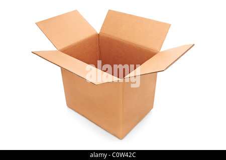 A view of an empty paper box Stock Photo