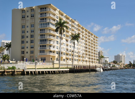 Fort Lauderdale by the Intracoastal waterway. Stock Photo