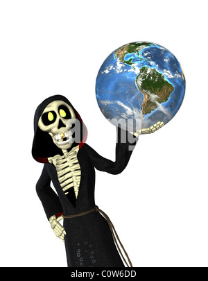 skeleton comic style illustration Stock Photo