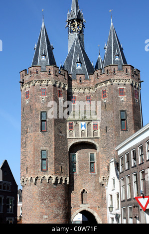 The city gate 'Sassenpoort' in Zwolle in the Netherlands Stock Photo