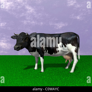 cow illustration Stock Photo