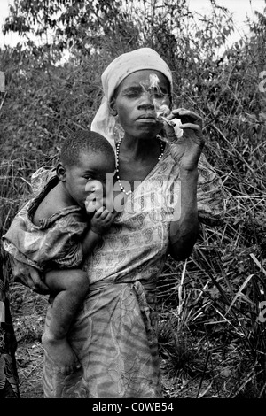 Twa ethnic minority, northern Burundi, Central Africa. Stock Photo