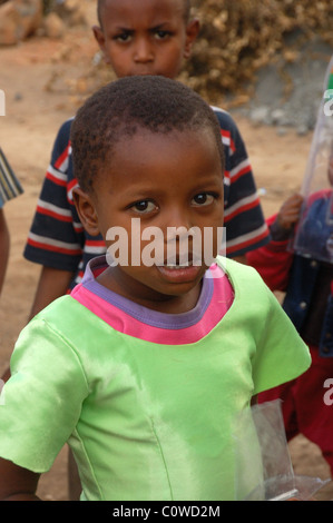 Orphan at an orphanage near Arusha Tanzania Stock Photo