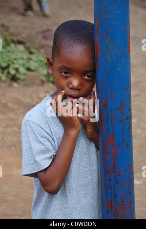 Orphan at an orphanage near Arusha Tanzania Stock Photo