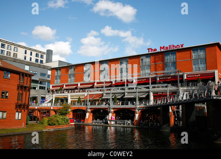 The Mailbox shopping complex with many cafes and restaurants. Birmingham, England, UK. Stock Photo