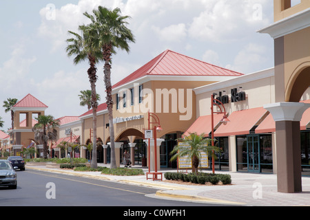 Florida,Indian River County,Vero Beach,Vero Fashion Outlets,shopping shopper shoppers shop shops market markets marketplace buying selling,retail stor Stock Photo