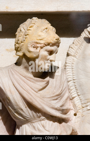 Alexander Sarcophagus archaeological Museum (Archeoloji Müzesi) in Istanbul, Turkey Stock Photo