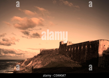 Usa, Caribbean, Puerto Rico, San Juan, Old Town, Fuerte San Cristobal Stock Photo