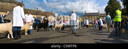 View of the Annual Masham Sheep Fair Stock Photo