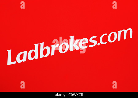 Ladbrokes Screenshot. Ladbrokes.com is the Internet Version of the Bookmaker. Stock Photo