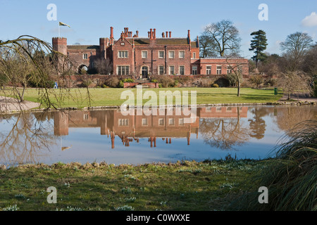 View of the rear of Hodsock Priory, Blyth in late winter Stock Photo