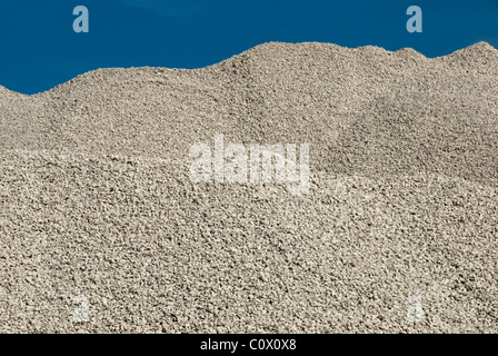 Limestone gravel at quarry on the island of Gotland, Sweden Stock Photo