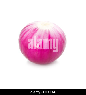 Red onion vegetable isolated on white Stock Photo