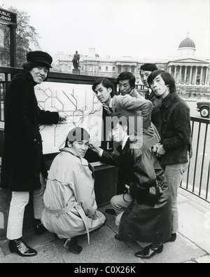 SPIDERS  Japanese pop group in Trafalgar Square, London, in 1965 Stock Photo