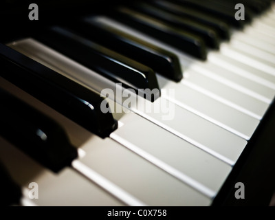 Electric piano keyboard Stock Photo