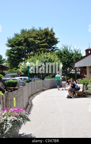 Shops in Mystic, Connecticut, USA Stock Photo