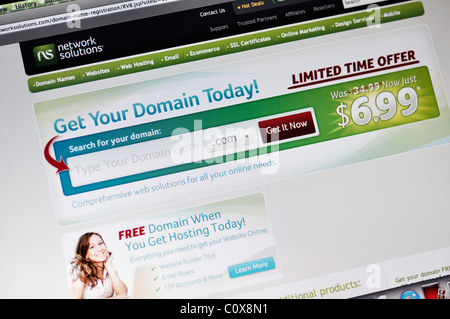 Network Solutions website - domain names, web hosting and online marketing