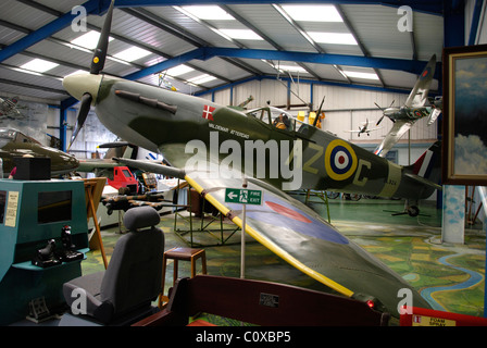 Spitfire mark V b at Tangmere RAF Museum near Chichester England Stock Photo