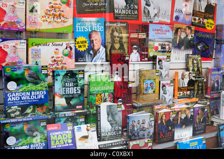 The Works Discount Bookshop Window Display, Fitzroy Street, Cambridge, England, UK Stock Photo