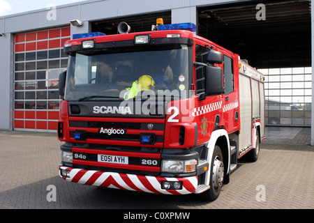 Scania fire engine BAA Stansted Stock Photo - Alamy