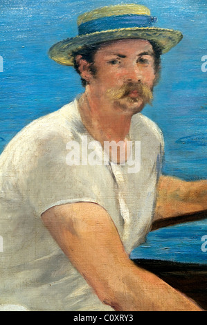 Detail: Boating, 1874, by Édouard Manet, Stock Photo