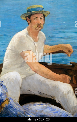 Detail: Boating, 1874, by Édouard Manet, Stock Photo