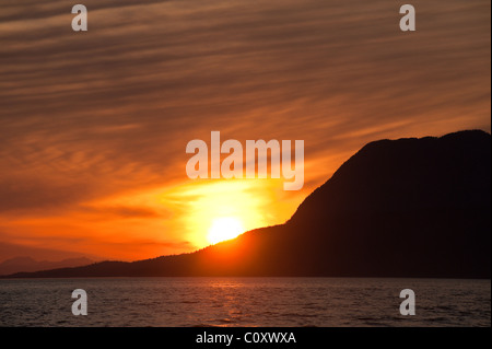 Alaska. Thomas Bay, Frederick Sound, Inside Passage, Tongass National Forest, region of Southeast Alaska. Stock Photo