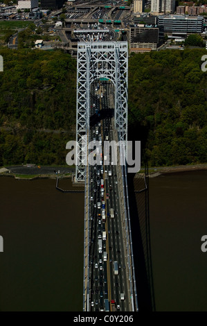 GEORGE WASHINGTON BRIDGE (©CASS GILBERT 1931) LOW TIDE HUDSON RIVER ...