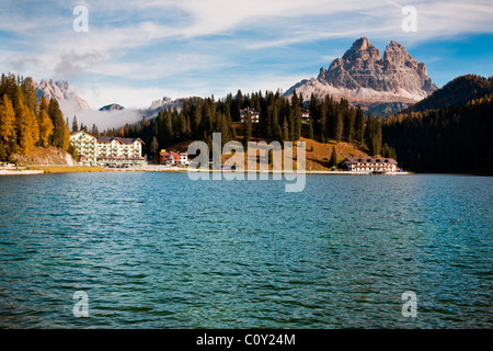 Lago di Dobiacco Stock Photo