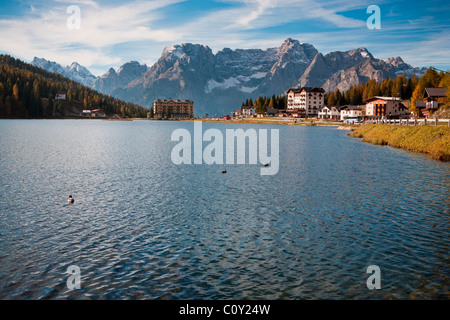 Lago di Dobiacco Stock Photo