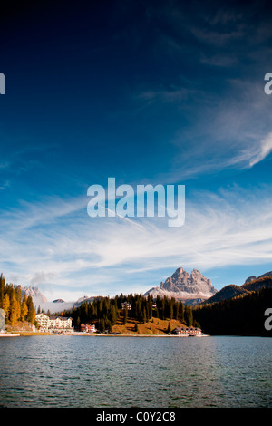 Lago di Dobiacco Stock Photo