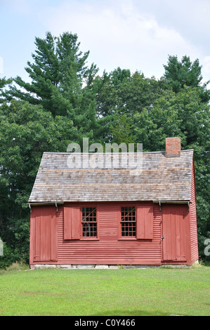 The Nathan Hale Schoolhouse in East Haddam is a one room school, built in 1750 - Connecticut, USA Stock Photo