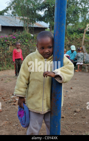 Orphan at an orphanage near Arusha Tanzania Stock Photo