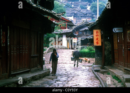 sifang street lijiang yunnan china Stock Photo