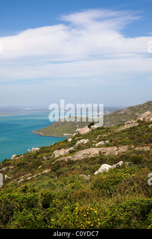 A view of Langebaan Lagoon from the West Coast National Park, Western Cape, South Africa. Stock Photo