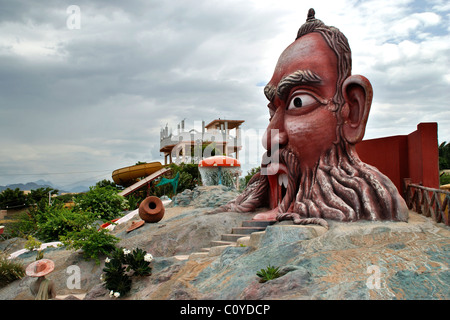 bay watch water theme park,kanyakumari,tamilnadu,india. Stock Photo