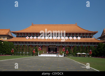 Temple at Fo Guang Shan Monastery Stock Photo